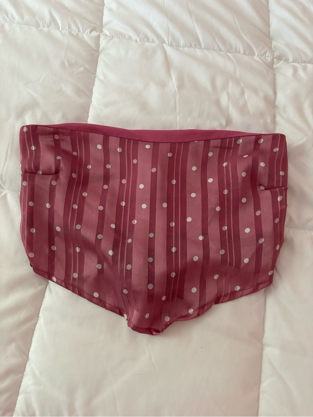 Blue Blush Rose Pink Polka Dot High-Waist Women’s Shorts
